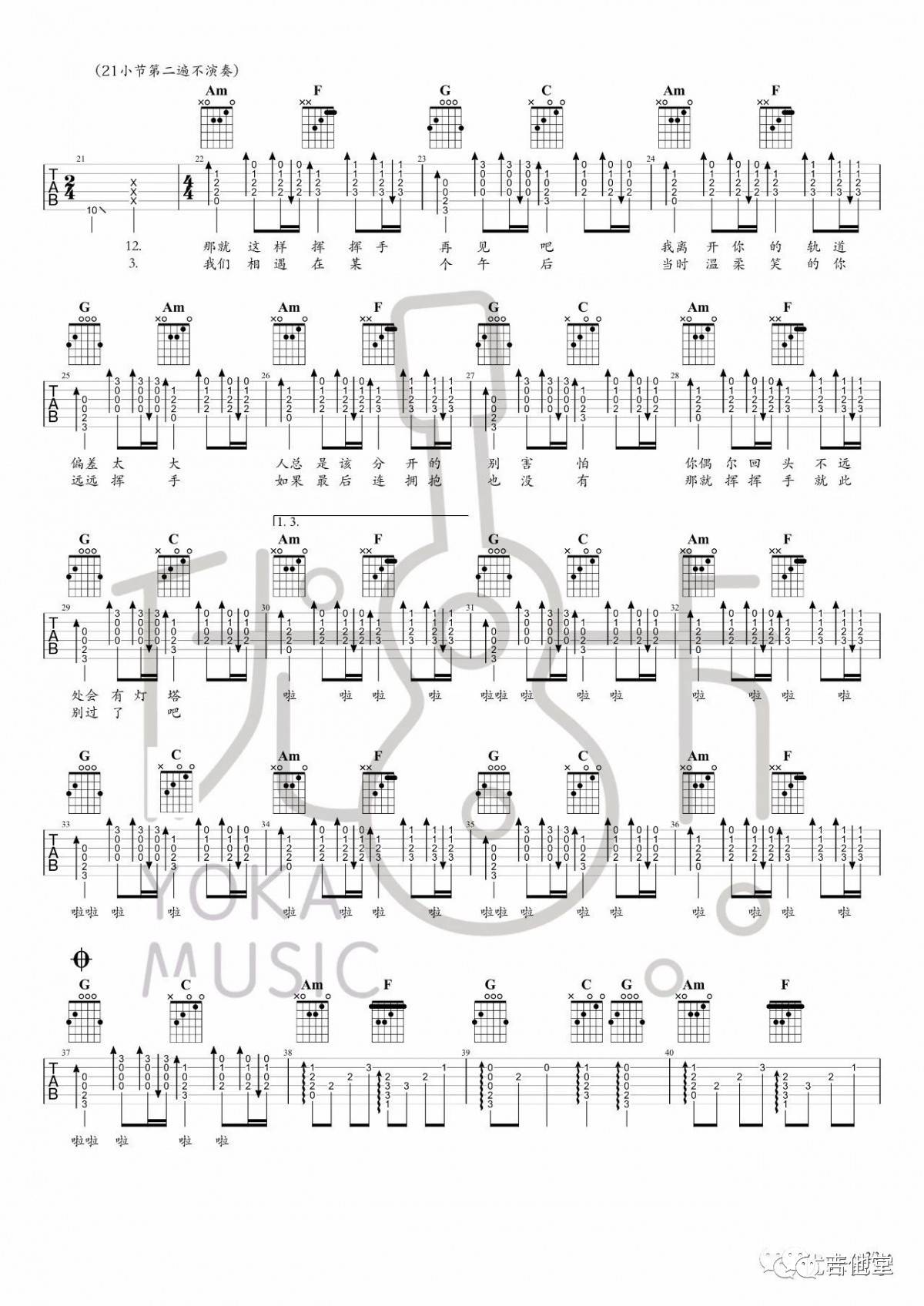 Planet吉他谱_ラムジ_C调双音版 弹唱教学视频-图片1