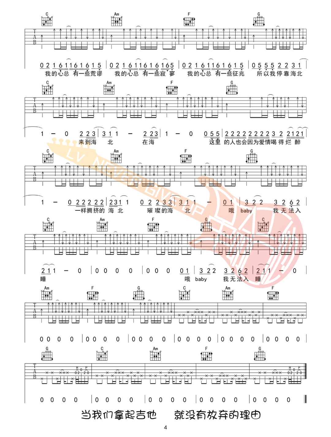船长吉他谱_赵雷_船长C调和弦版 弹唱教学视频-图片1