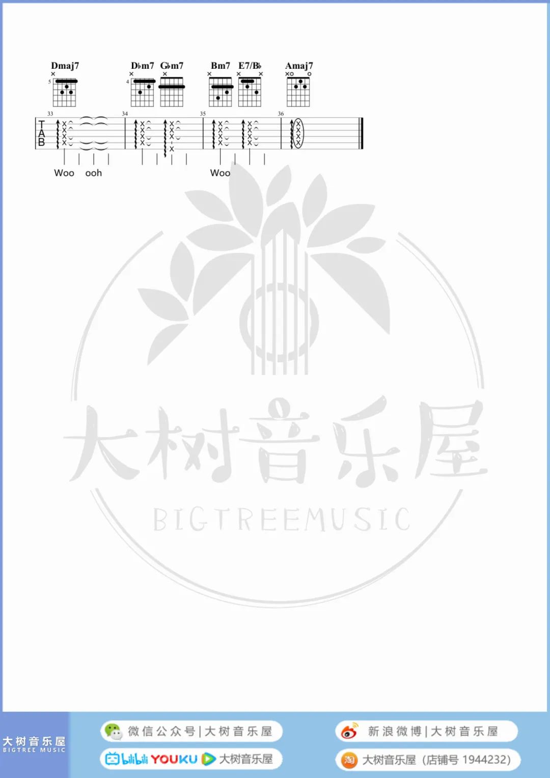 Ditto吉他谱_NewJeans_A调单音版 弹唱教学视频-图片1
