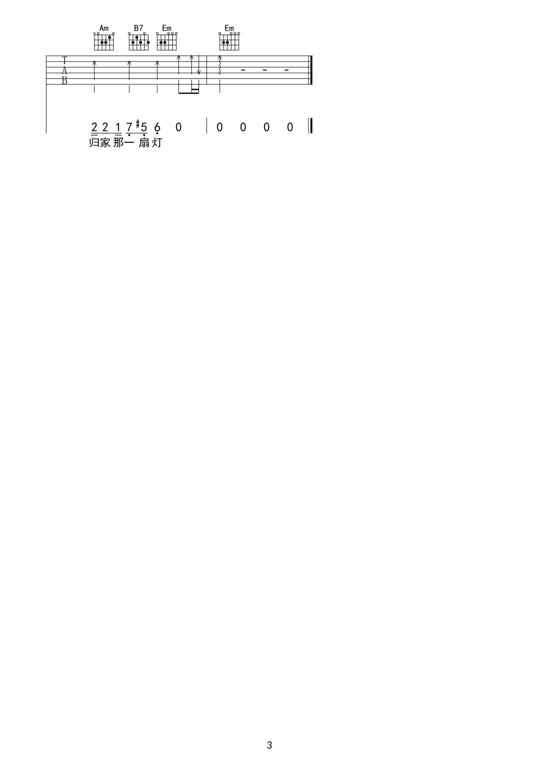 晚风心里吹吉他谱_阿梨粤_G调和弦版 弹唱教学视频-图片1