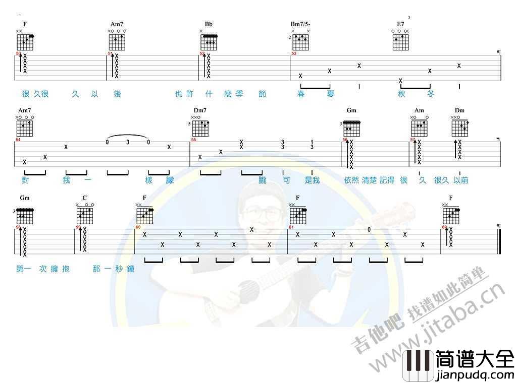 很久很久以后吉他谱_范玮琪_马叔叔吉他弹唱教学